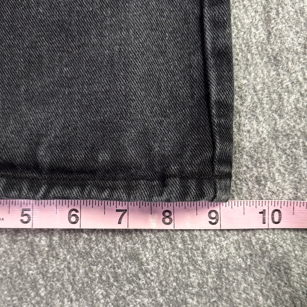 Princess Polly Hammer Wide Leg Baggy Distressed Black Jeans Women’s 8 - Picture 14 of 14